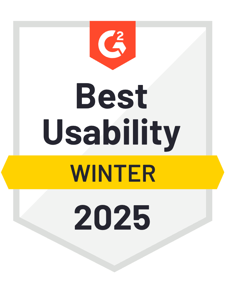 G2 Badge - Best Usability - Castr